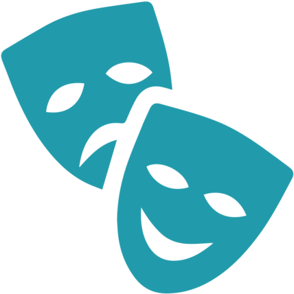 Icons-10 - Transparent Clipart Theatre Masks (1000x595), Png Download