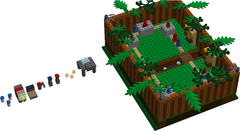 Clash Royale Jungle Arena - Lego Clash Royale Cards (1122x600), Png Download