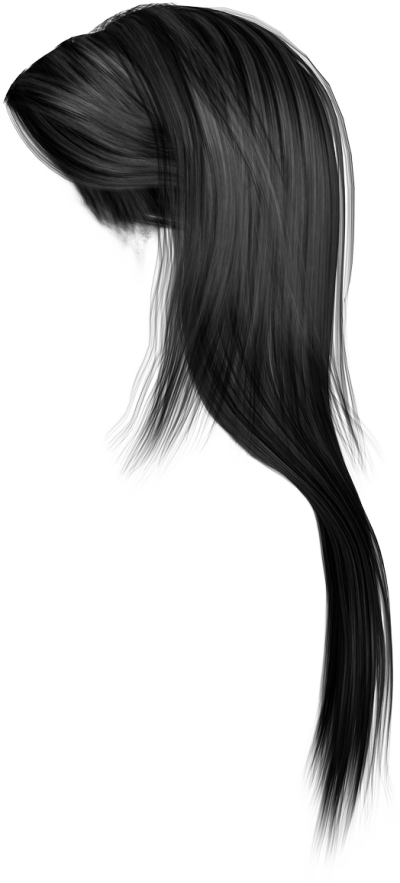 Women Hair Png Photo - Girl Hair Png Hd (400x883), Png Download