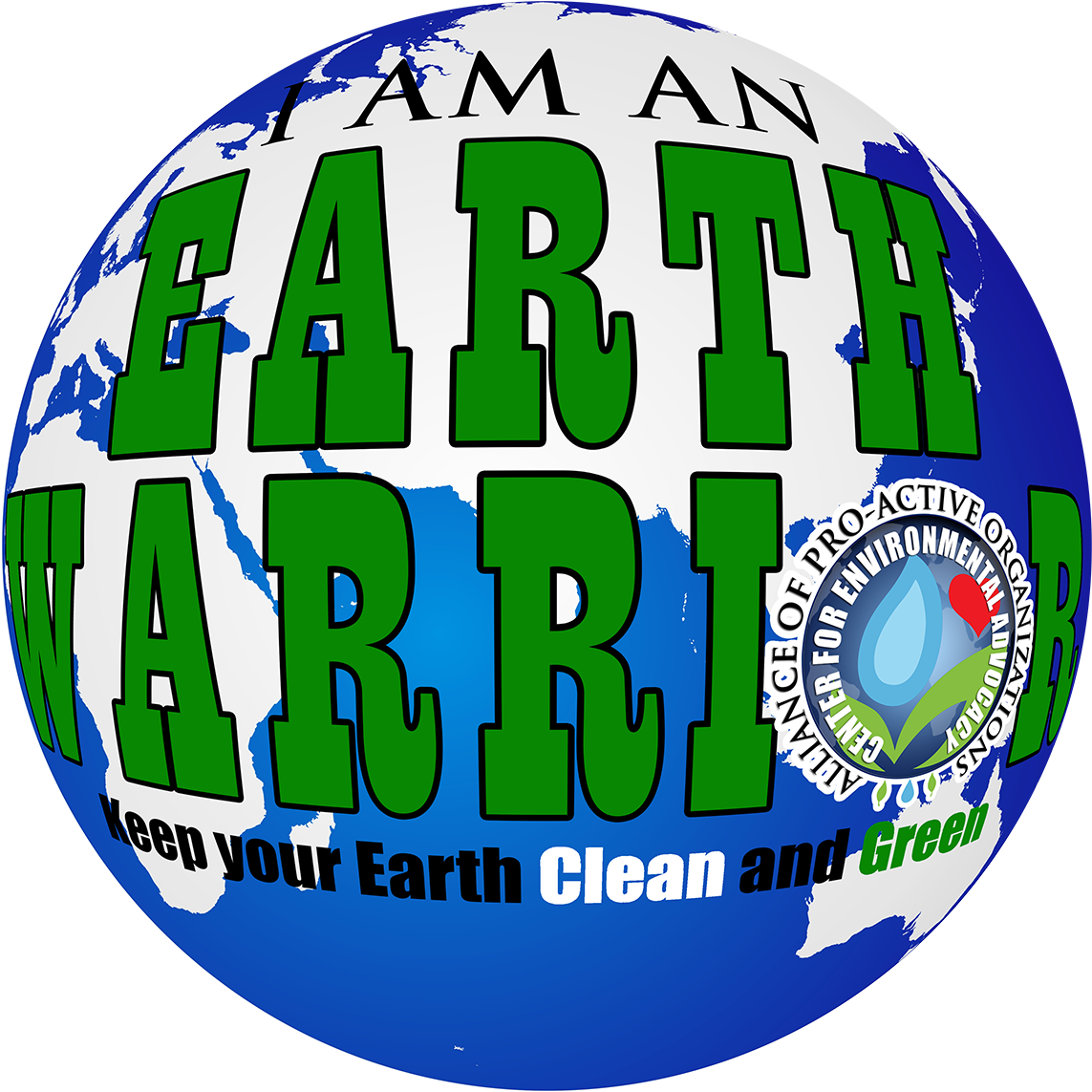 Earth Warrior Globe Logo - Logo (1200x1200), Png Download