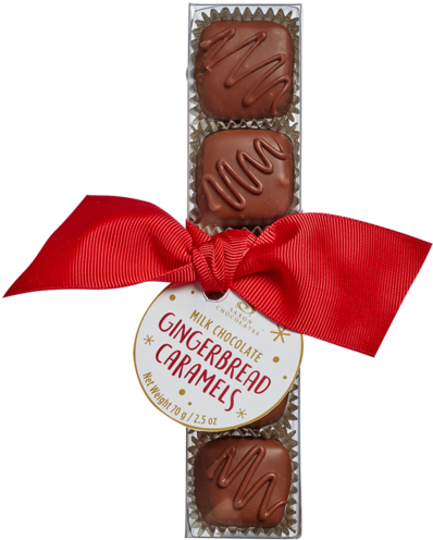 Milk Chocolate Gingerbread Caramels Box - Chocolate (600x600), Png Download