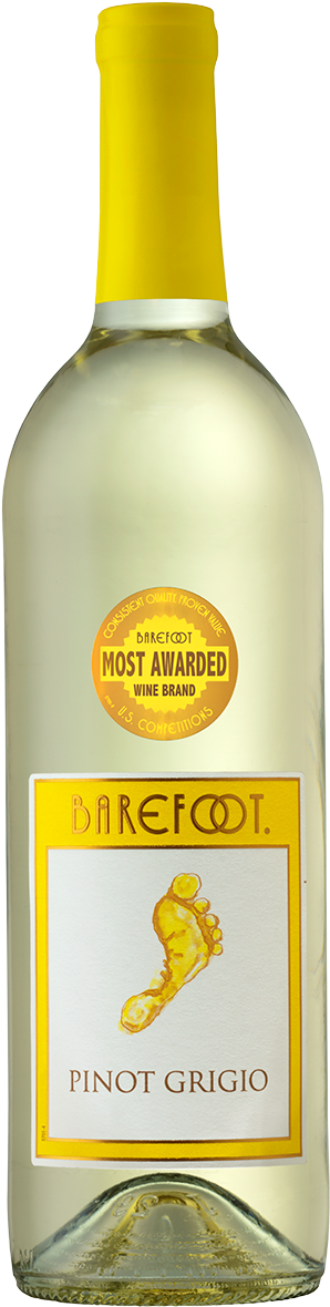Barefoot Pinot Grigio (473x1200), Png Download