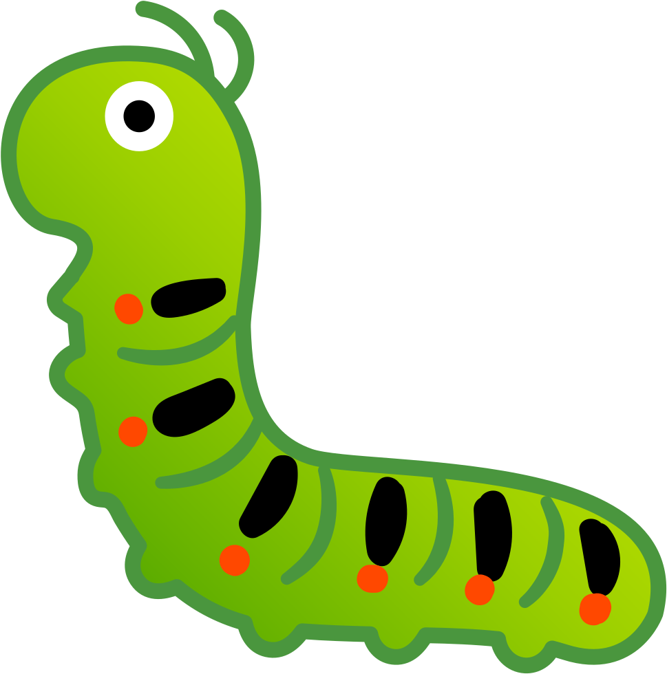 Download Svg Download Png - Caterpillar Emoji (1024x1024), Png Download