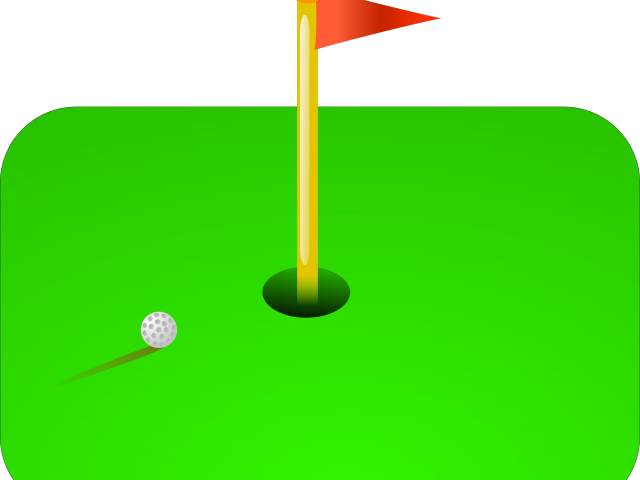 Golf Course Clipart Golf Hole - Golf Green Shower Curtain (640x480), Png Download