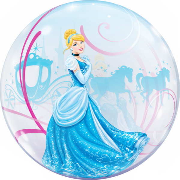 Disney Cinderella - 22" Cinderella's Royal Debut Bubble Balloon (600x600), Png Download