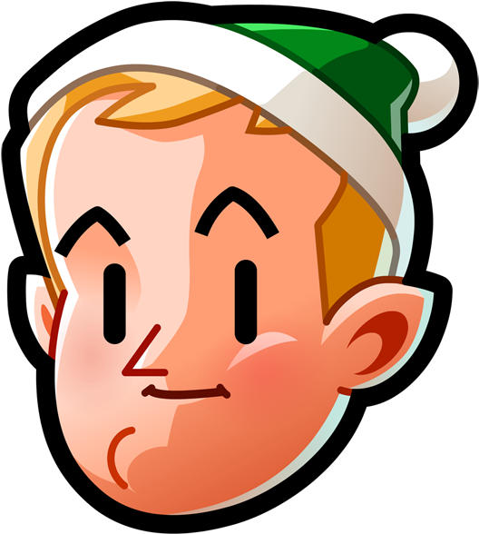 Elf Elf Face Head Holiday Noel Christmas Logo Icon (800x600), Png Download