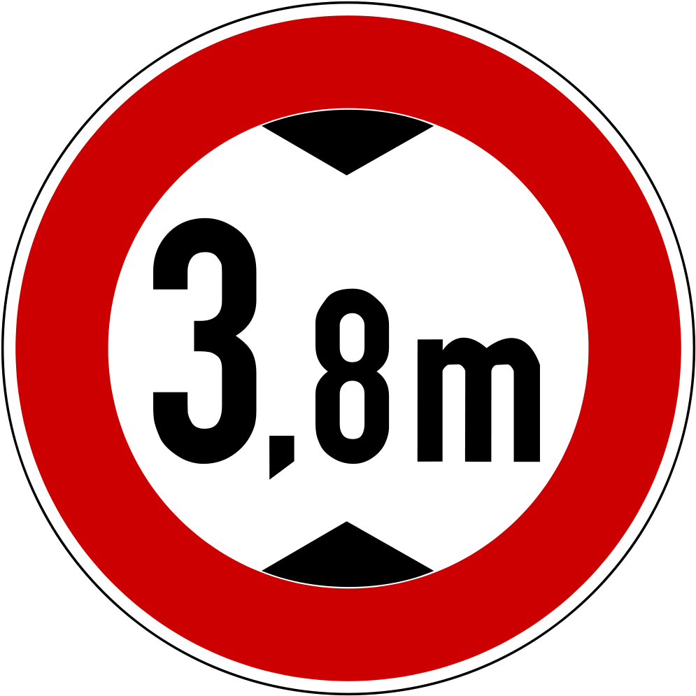 Max Height Sign Germany - 5 German Traffic Signs (1024x1024), Png Download