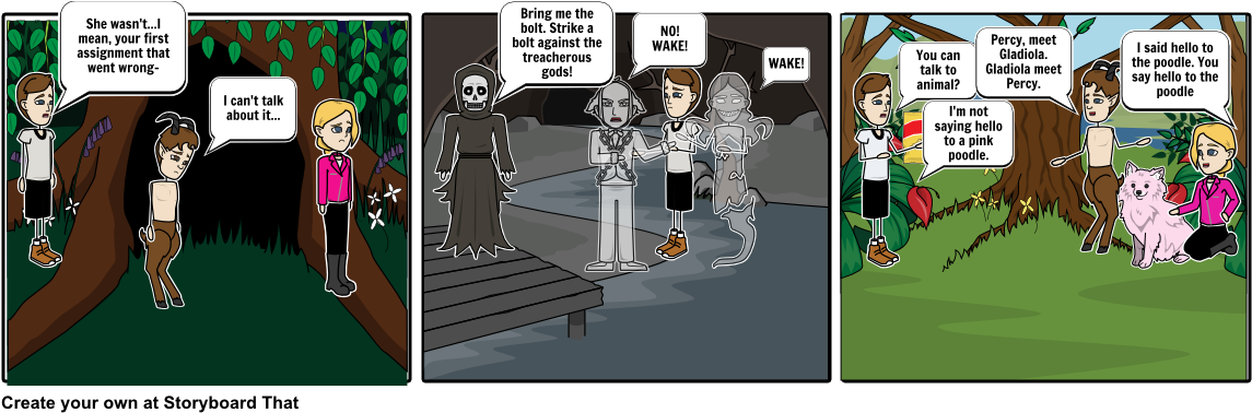 Percy Jackson Chapter - Storyboard Percy Jackson Chapter 5 (1164x385), Png Download