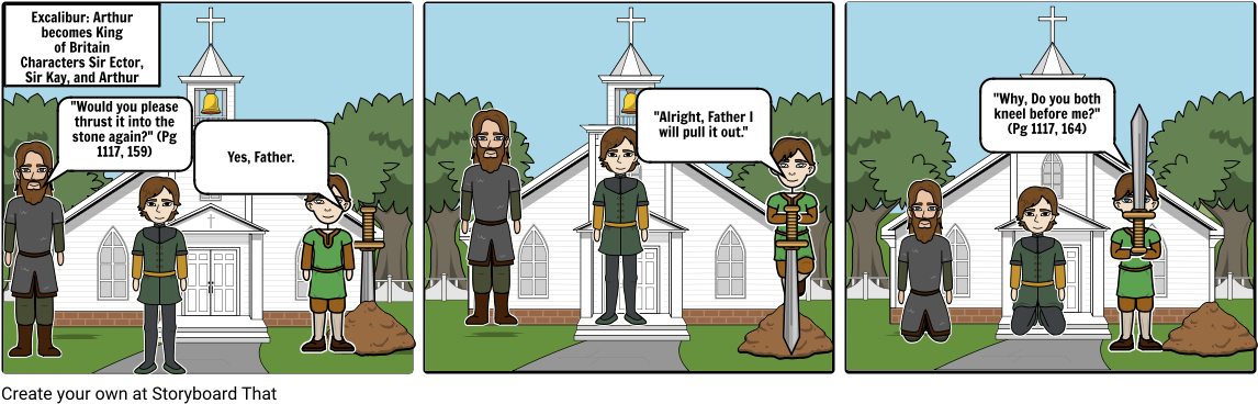 The Great Sword Of Britain - Cartoon (1164x385), Png Download