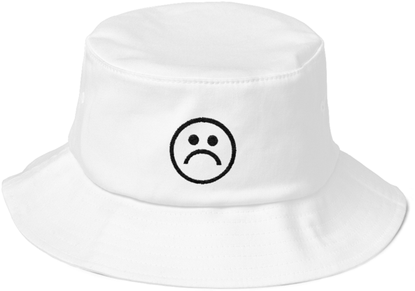 Bucket Hat - Adult Old School Bucket Hat Black Color 49823 (600x600), Png Download