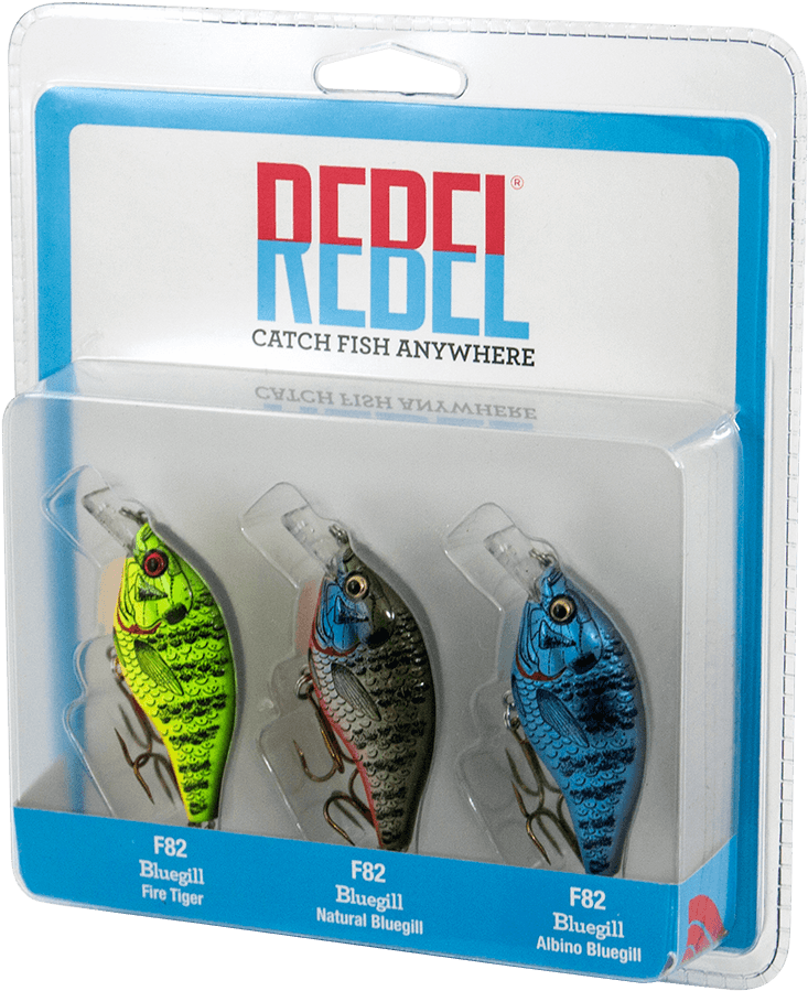Bluegill 3 Pack - Rebel Bluegill Fishing Lure, 3-pack (1000x1000), Png Download