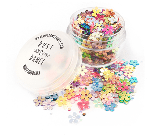 Festival Accessories - Glitter Flowers - Bestival Range - Tutti Frutti (600x551), Png Download
