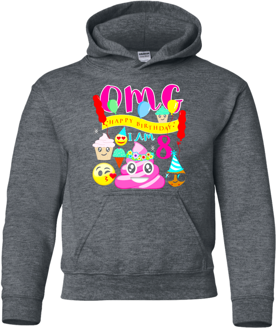 Pink Poo Emoji Poop Birthday Shirt 8th Party - Gear Engineering (youth Sizes) (1155x1155), Png Download