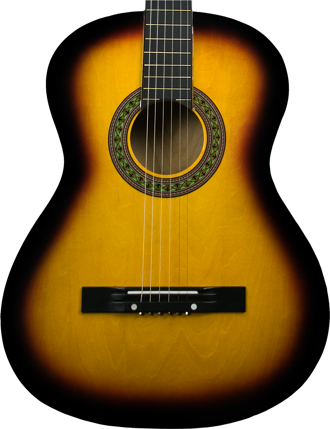 Full Size, Sunburst - Rise By Sawtooth Petite Size Steel String Acoustic (1500x1500), Png Download