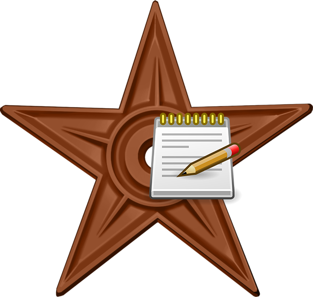 Editor Barnstar Hires - Icon (631x599), Png Download