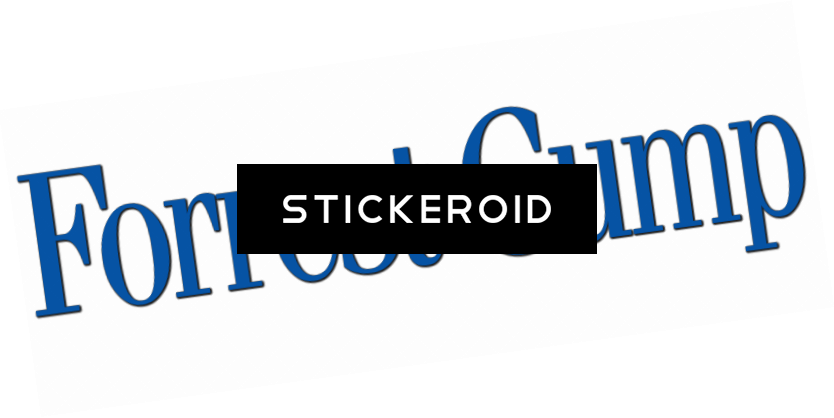 Forrest Gump Logo - Electric Blue (834x418), Png Download