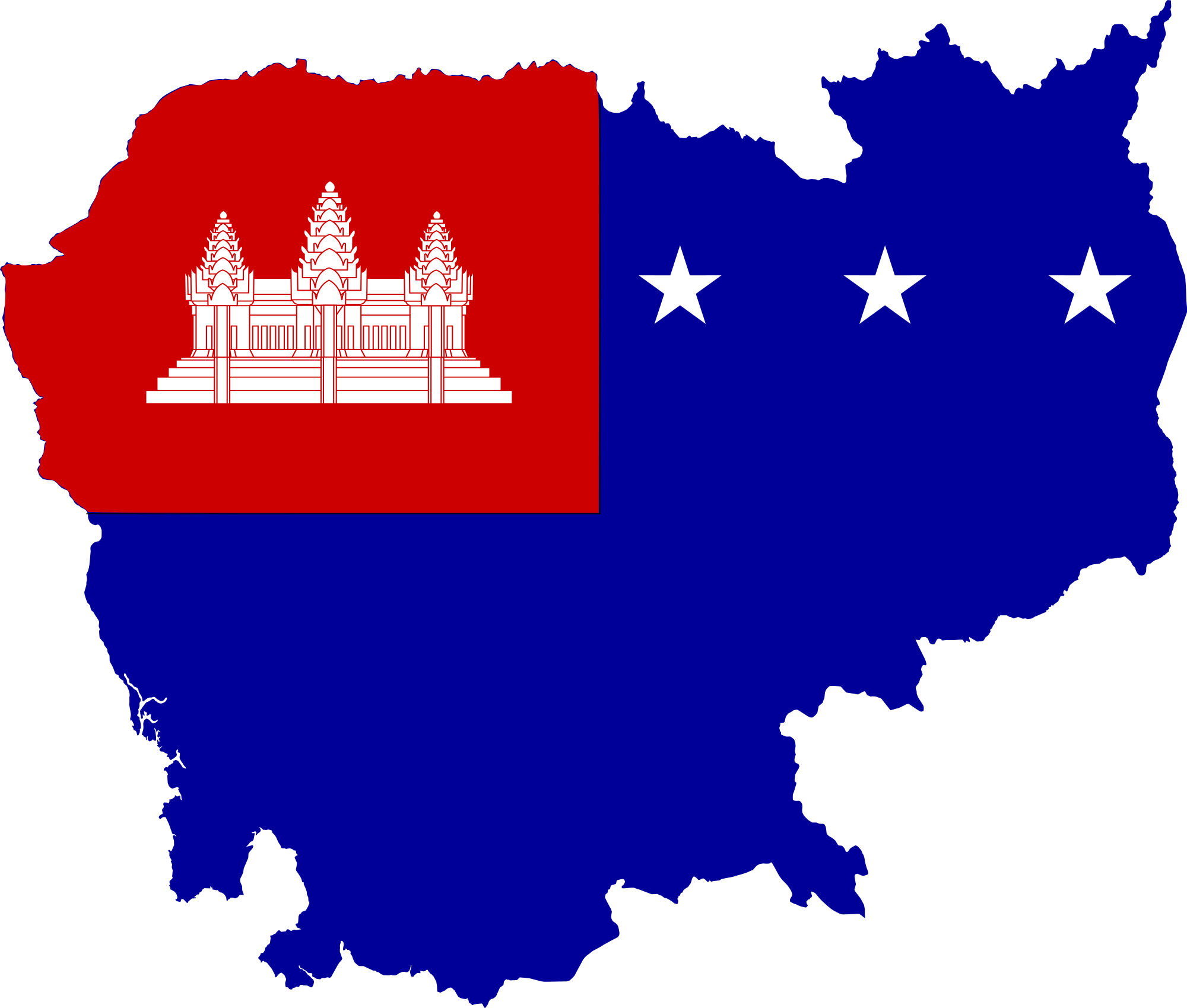 Open - Cambodia Capital City Map (2000x1699), Png Download