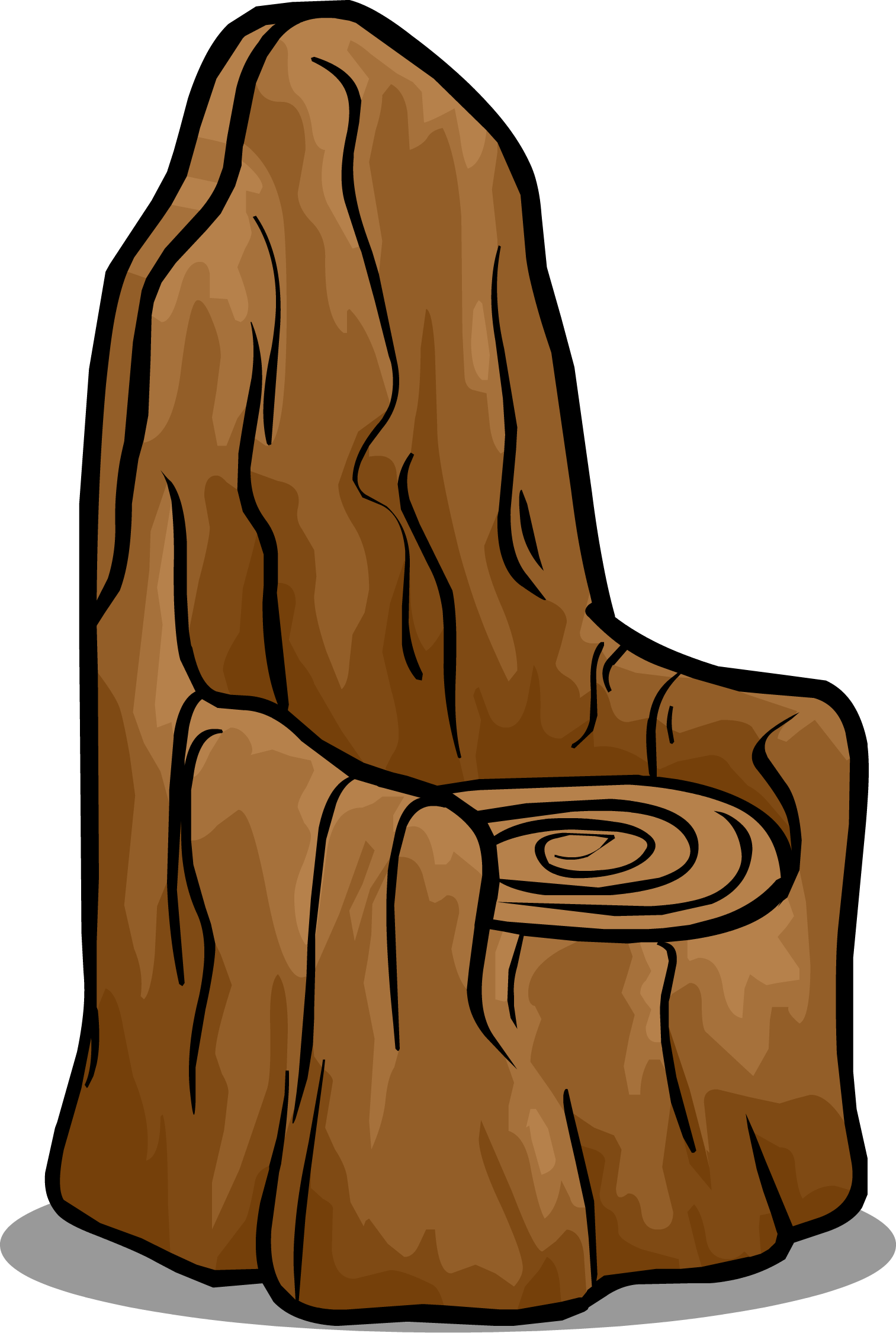 Tree Stump Chair Sprite 002 - Chair (1513x2250), Png Download
