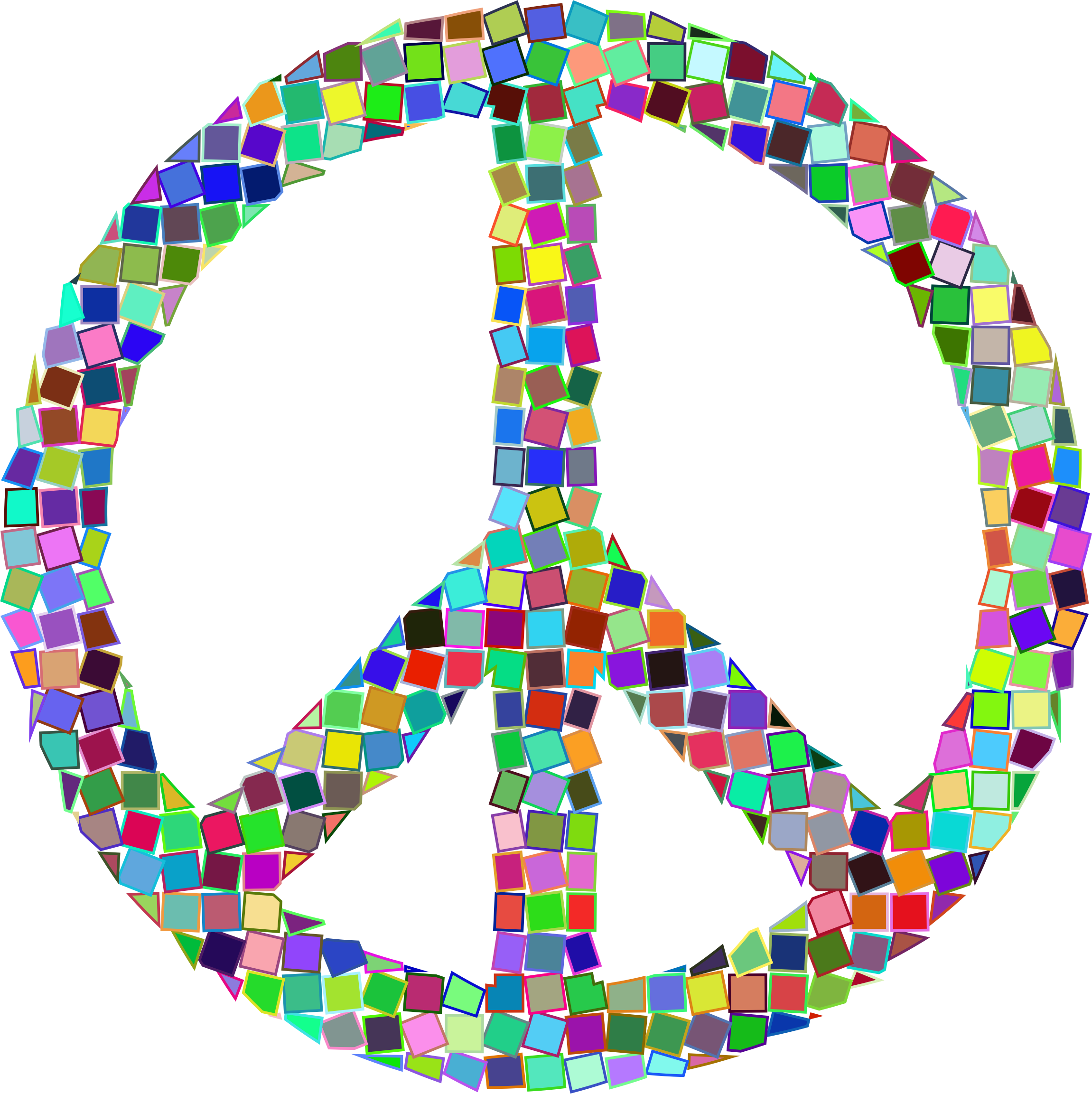 Peace Symbols Drawing Hippie - Peace Sign Png (749x750), Png Download