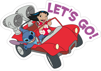 Viber Sticker «lilo & Stitch» - Lilo & Stitch (490x317), Png Download