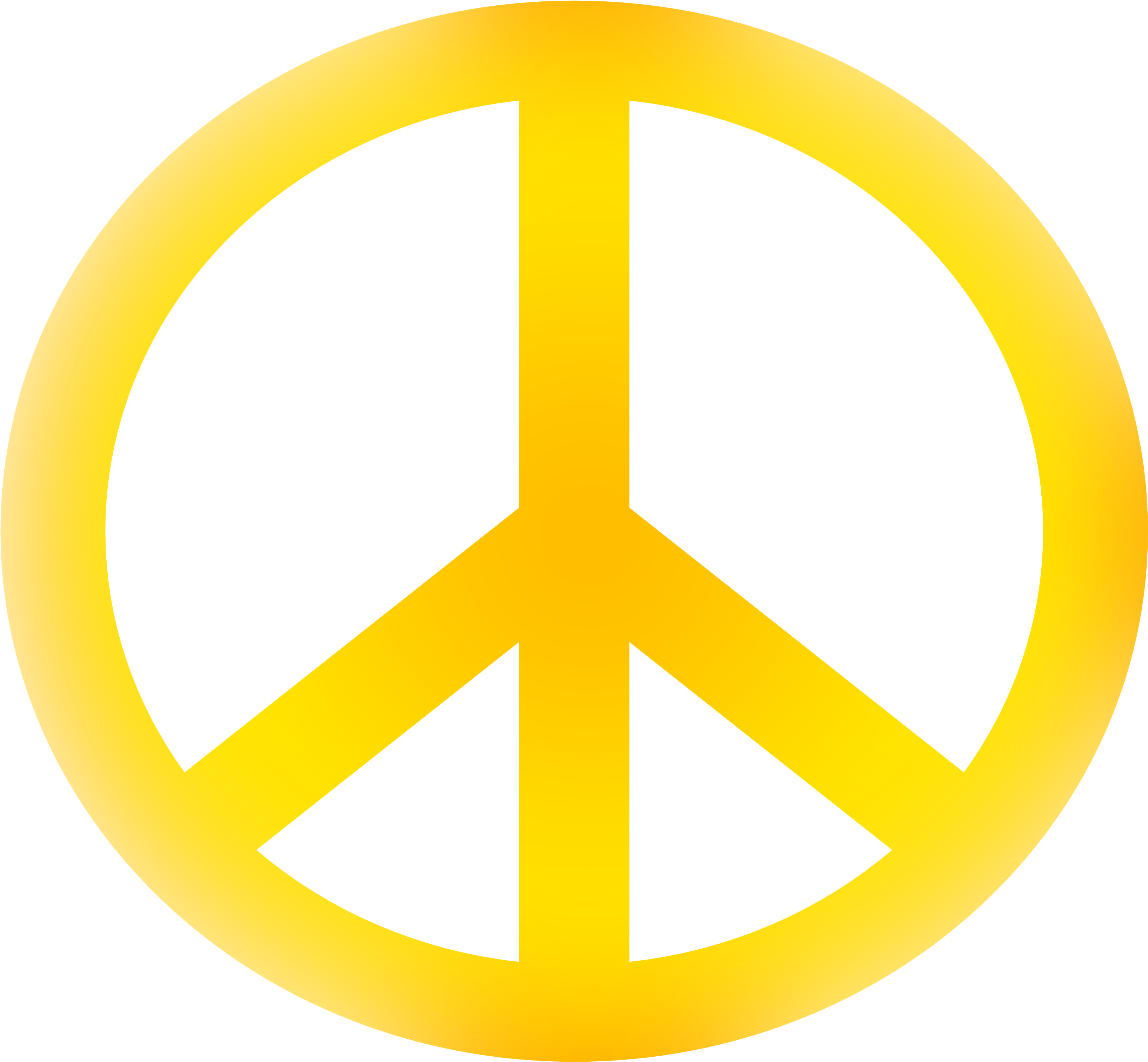 Peace Sign Clipart Peace Symbol - Peace Sign Svg File (3333x3304), Png Download