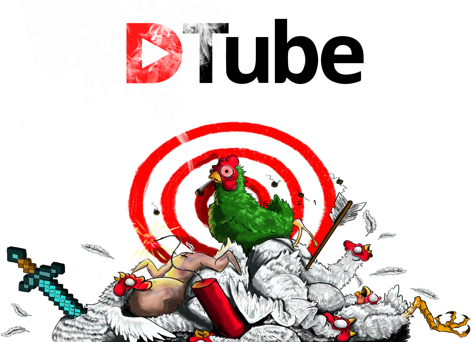 Fowlplay Chicken With Dtube Weed - Portable Network Graphics (2560x1440), Png Download