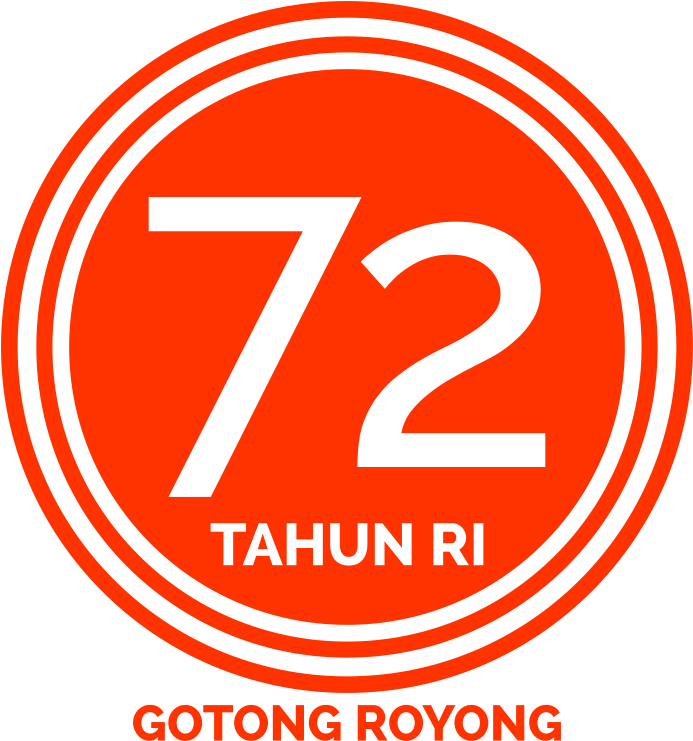 Hut Ri 2017 Png - Logo Hut Ri Ke 72 Bulat (1024x1024), Png Download