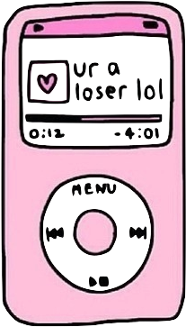 Ipod Clipart Transparent - Music Tumblr Transparent (500x420), Png Download