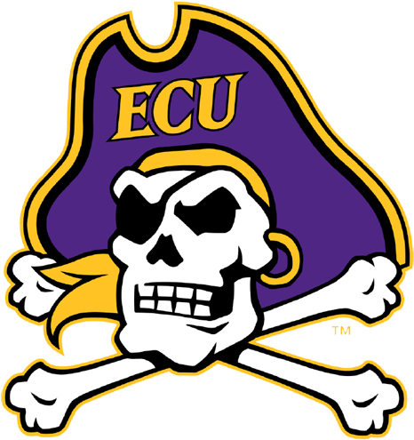 Carolina Pirates - Ecu Pirates (1200x630), Png Download