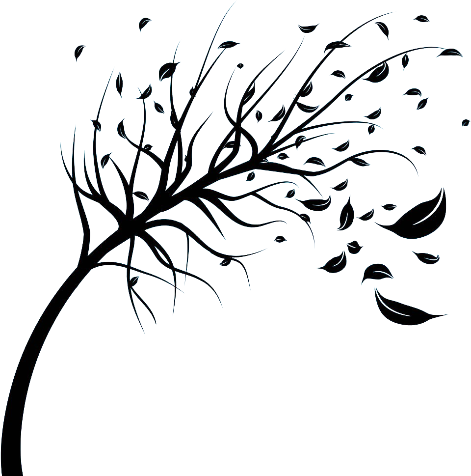 Wind Stock Photography Royalty-free Tree Clip Art - Wind Blowing Png (1000x1000), Png Download