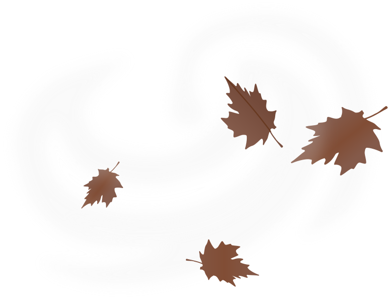 I Think My House May Get Blown Away - Windy Leaves Clip Art (640x496), Png Download