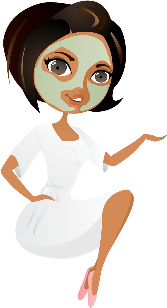 Spa Clipart Png - Spa Girl Vector Png (600x1000), Png Download