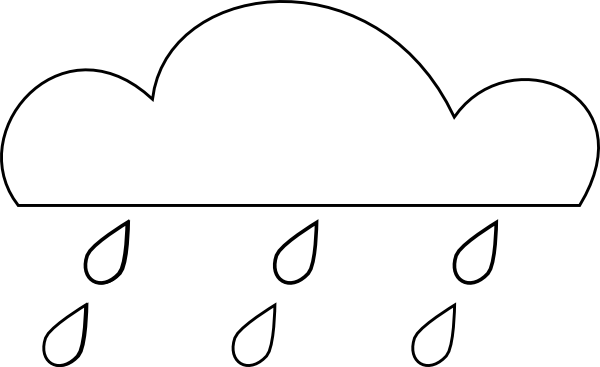 White Rain Cloud Png (600x367), Png Download