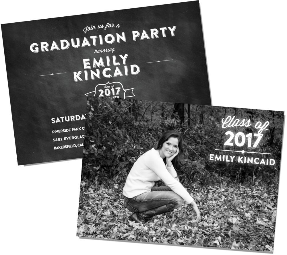 Graduation Party Invitation (1000x889), Png Download