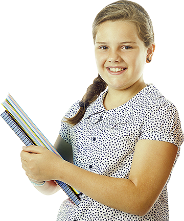 School Slider Girl - Girl (360x433), Png Download