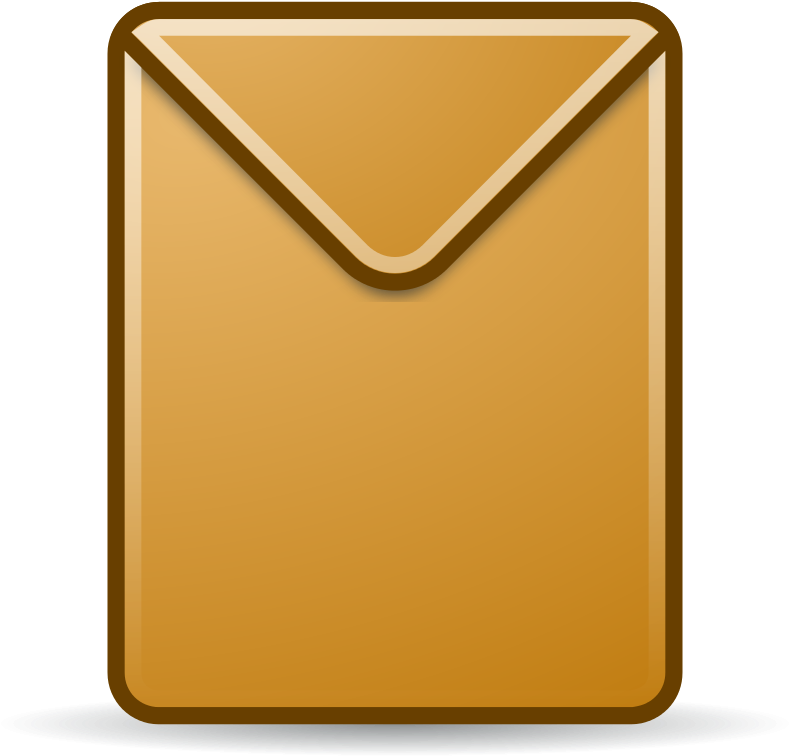 Manila Envelope Png Clip Royalty Free Stock - Brown Envelope Clipart (800x800), Png Download