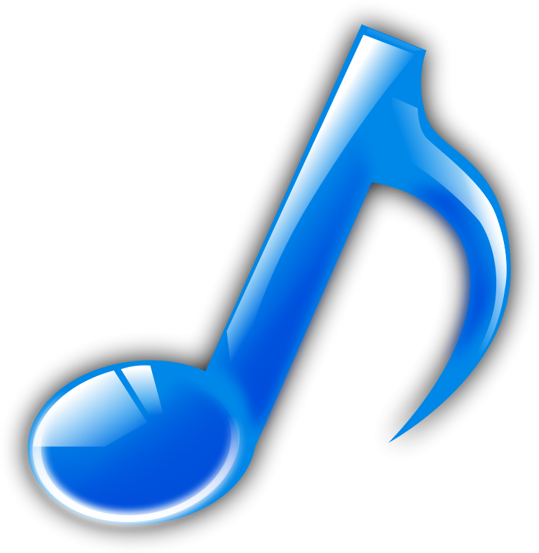 Image Clip Art Download - Blue Music Note Png (795x800), Png Download