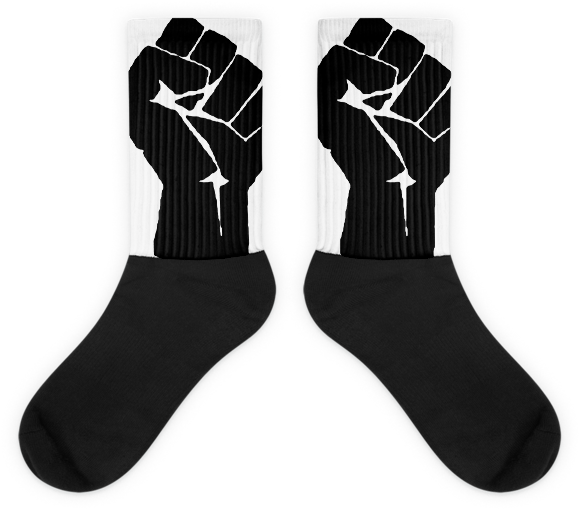 Chocolate Ancestor, Llc- Black Power Fist Black Foot - 99 % Fist Rectangle Magnet (600x600), Png Download