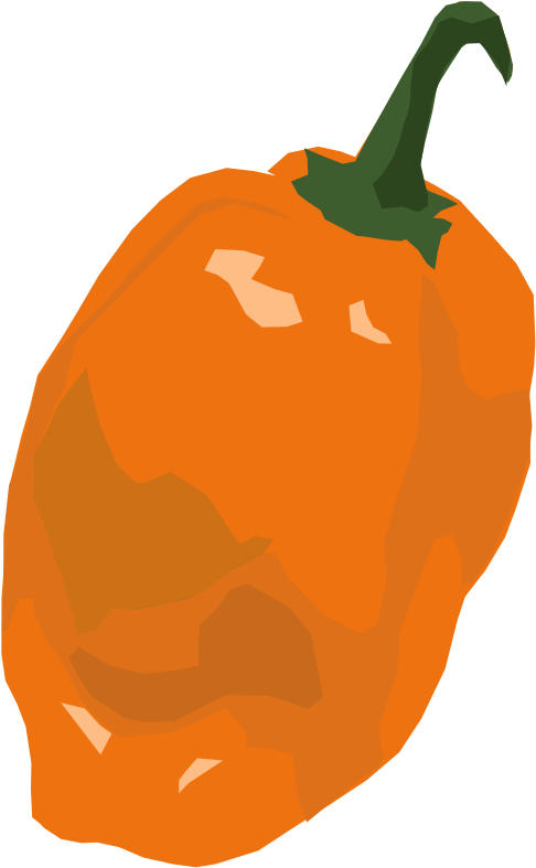 Free Vector Habanero Pepper 100741 Habanero Pepper - Habanero Png (566x800), Png Download