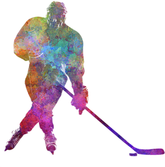 Bleed Area May Not Be Visible - Ice Hockey Siluet Png (600x480), Png Download