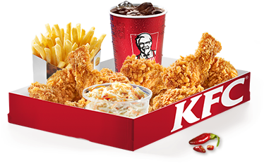 Du Hast Appetit Auf Scharf Gewürzte, Knusprige Hot - Kfc All In One Box (400x400), Png Download