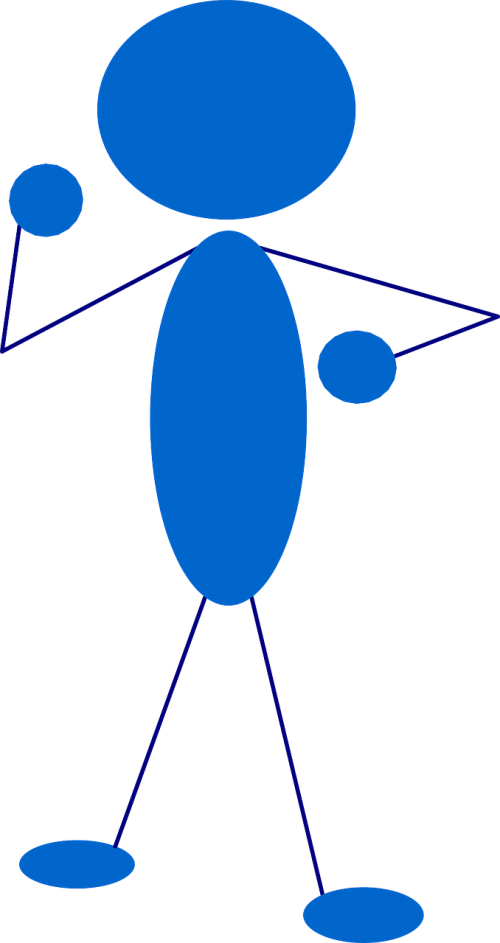 Stickman,stick Vector Graphics (500x943), Png Download