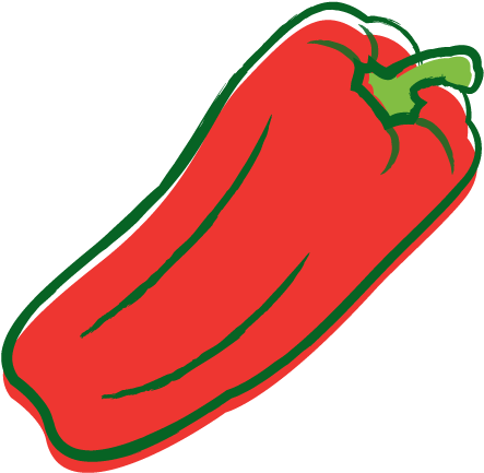 Sweet-peppers (500x500), Png Download