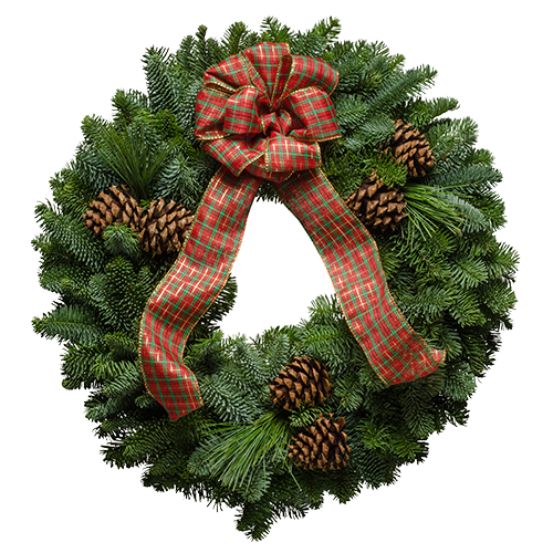 Highlander Wreath From Christmas Forest - Christmas Day (500x500), Png Download