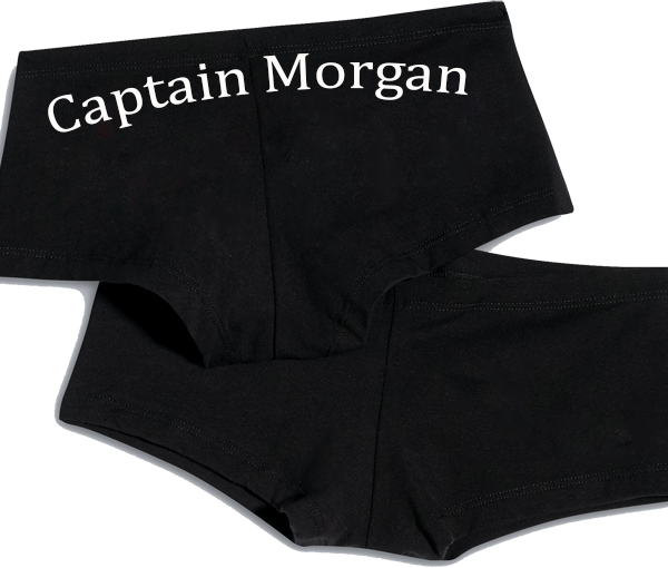 Captain Morgan Boyshorts Underwear Panties,captain - Casa Virginia (600x510), Png Download