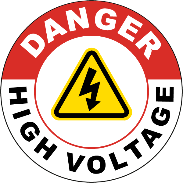 Danger High Voltage Floor Sign - Oakland Athletics Vs Detroit Tigers (600x600), Png Download
