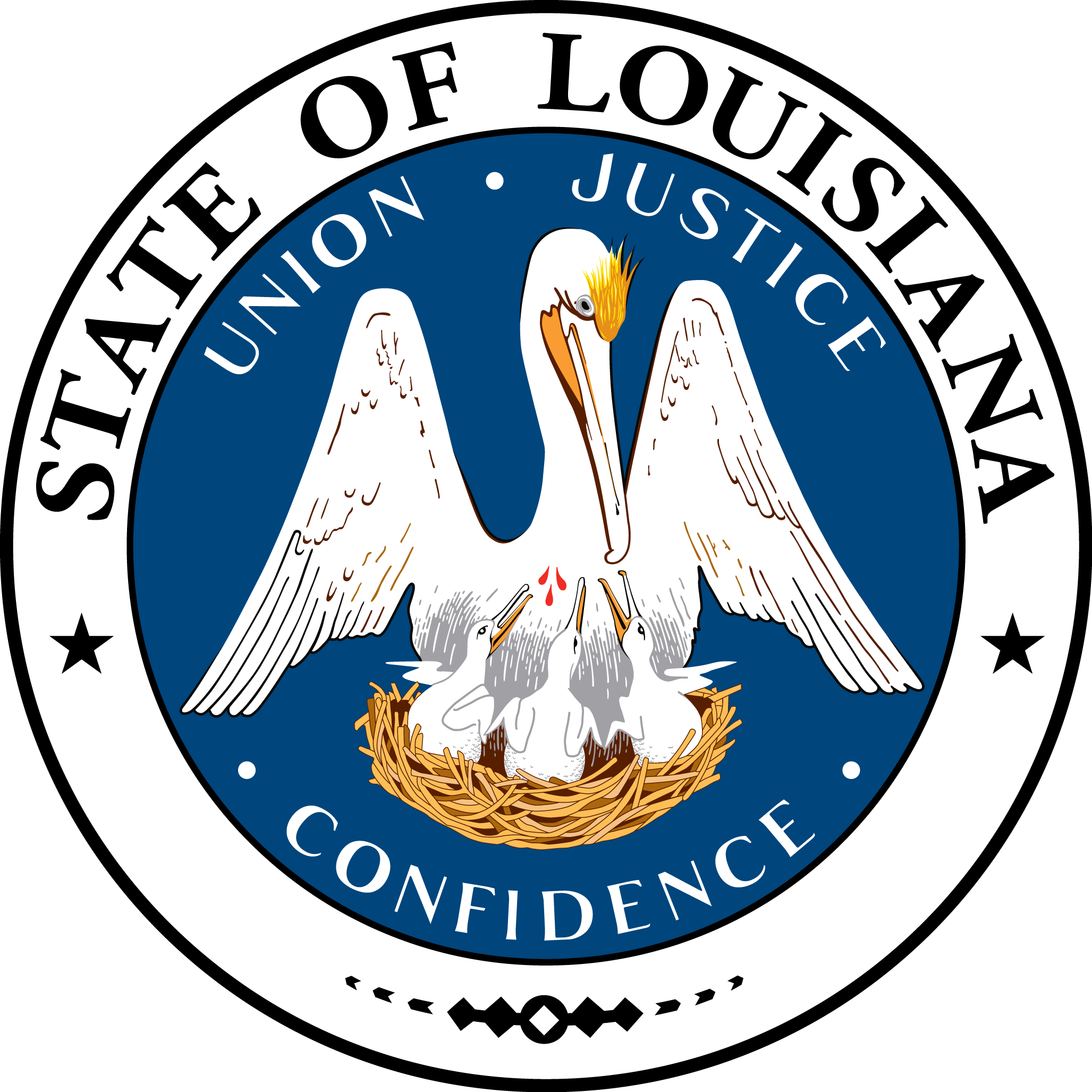 Louisiana - Gov - Louisiana Seal (800x800), Png Download