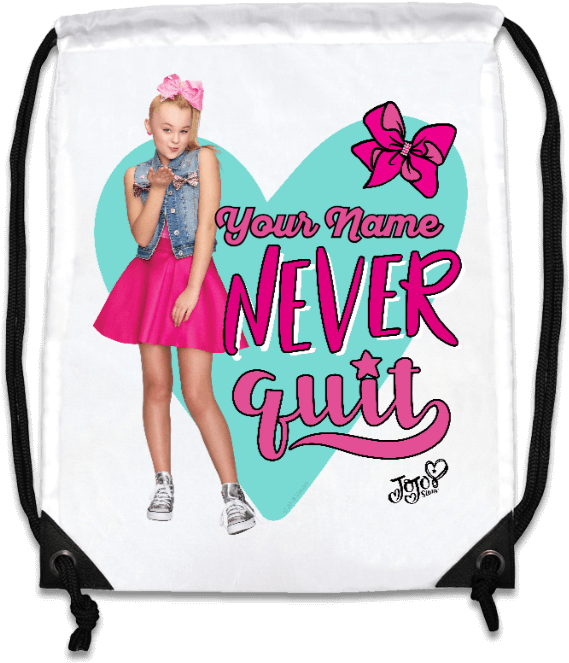 Jojo Siwa Personalised Gym Bag - Just Be You (683x683), Png Download
