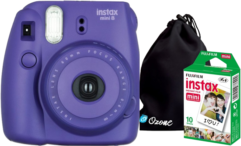 Fujifilm Instax Mini 8 Instant Film - Colour Film Instax Mini Film - Fujifilm - Cameras (862x546), Png Download