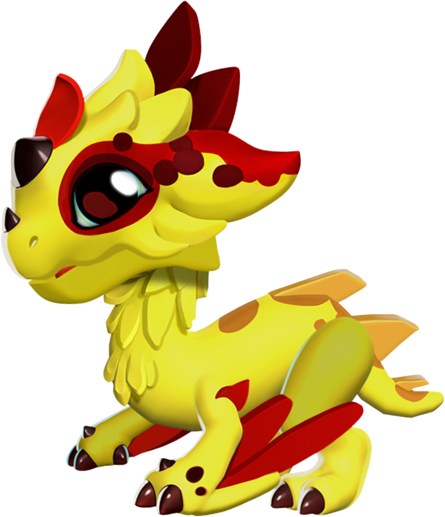 Red Talon Dragon Baby - Dragon Quest Monsters (874x1016), Png Download
